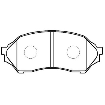 Колодки тормозные дисковые передн MAZDA: 323 F 98-04, PROTEGE 99-03 _ FORD: LAZER 99-01 <b>HSB HP5016</b>