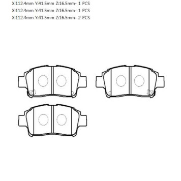 Колодки тормозные дисковые передн TOYOTA: YARIS, ECHO 99-03 <b>HSB HP5018</b>-1