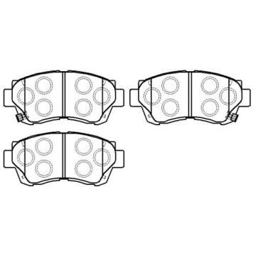 Колодки тормозные TOYOTA Camry (91-01),Celica (2.0) (93-99) передние (4шт.) <b>HSB HP5034</b>