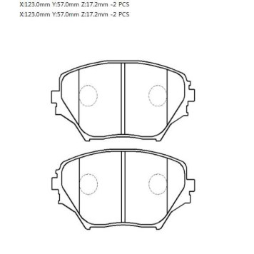 Колодки тормозные дисковые передн TOYOTA: RAV 4 00-05 <b>HSB HP5035</b>-1