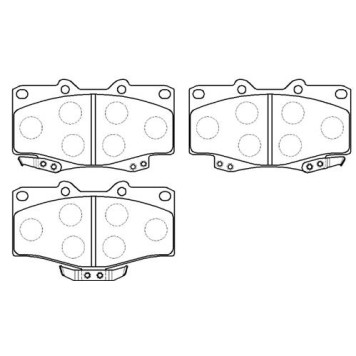Колодки тормозные дисковые передн TOYOTA: 4 RUNNER 96-02, TACOMA 95-06, HILUX 88-02, LAND CRUISER 90-02, PRADO 96-03  VW: TARO 89-97 <b>HSB HP5036</b>