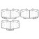 Колодки тормозные дисковые передн TOYOTA: 4 RUNNER 96-02, TACOMA 95-06, HILUX 88-02, LAND CRUISER 90-02, PRADO 96-03  VW: TARO 89-97 <b>HSB HP5036</b>