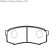 Колодки тормозные TOYOTA LAND CRUISER 80/90/100 90-09/MITSUBISHI PAJERO 07- задние к-т <b>HSB HP5037</b>