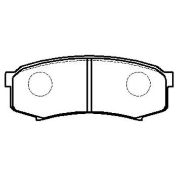 Колодки тормозные TOYOTA LAND CRUISER 80/90/100 90-09/MITSUBISHI PAJERO 07- задние к-т <b>HSB HP5037</b>