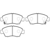 Колодки тормозные дисковые передн ACURA: RSX 02-06  HONDA: CIVIC 91-05, CRX III 92-98, FIT 07-08 <b>HSB HP5039</b>