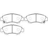 Колодки тормозные дисковые передн HONDA: JAZZ 02- <b>HSB HP5040</b>