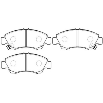 Колодки тормозные дисковые передн HONDA: JAZZ 02- <b>HSB HP5040</b>