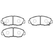Колодки тормозные дисковые передн HONDA: ACCORD 90-98 _ ACURA: 1.6EL 97-00, 1.7EL 01-05 <b>HSB HP5041</b>