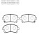 Колодки тормозные дисковые передн SUBARU: FORESTER 97-02, IMPREZA 96-04, LEGACY 96-03, OUTBACK 00-02 <b>HSB HP5044</b>