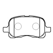 Колодки тормозные TOYOTA Corolla (97-02) (1.41.6) передние (4шт.) <b>HSB HP5052</b>