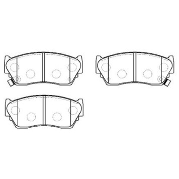 Колодки тормозные NISSAN Sunny (90-95) передние (4шт.) <b>HSB HP5067</b>