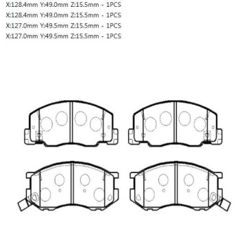 Колодки тормозные <b>HSB HP5082</b>-1