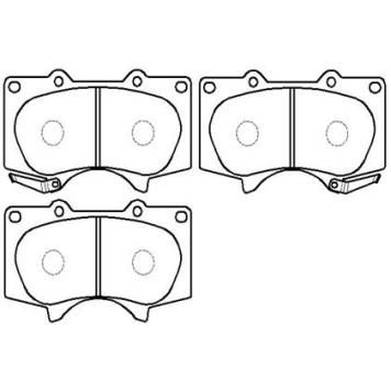 Колодки тормозные дисковые передн TOYOTA: LAND CRUISER (120) 02-  MITSUBISHI: PAJERO 06- <b>HSB HP5098</b>