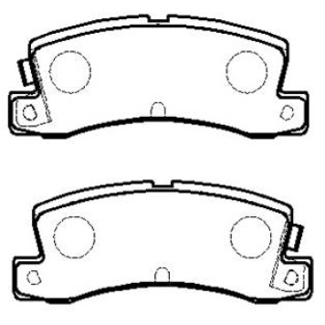 Колодки тормозные дисковые CHEVROLET NOVA 85- _ TOYOTA COROLLA COUPE (AE92) _ FX16 (AE82) 86- <b>HSB HP5121</b>