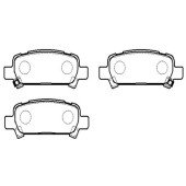 Колодки тормозные дисковые SUBARU: LEGACY 98.6- <b>HSB HP5132</b>