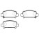Колодки тормозные дисковые SUBARU: LEGACY 98.6- <b>HSB HP5132</b>
