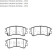 Колодки тормозные дисковые MAZDA: 6 (2.3) 03- <b>HSB HP5141</b>