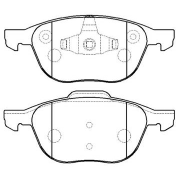 Колодки тормозные дисковые передн FORD: FOCUS C-MAX 03-07, FOCUS 04-07  MAZDA: 3 03-09, 5 05-07  подходит для VOLVO: C30 06-08, C70 06-09, S40 04-08, V50 04-08 <b>HSB HP5143</b>
