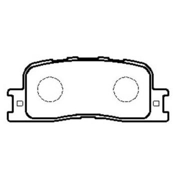 Колодки тормозные дисковые задн TOYOTA: CAMRY (EUROPA) 01-05 <b>HSB HP5161</b>