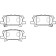 Колодки тормозные дисковые задн LEXUS: RX 03-  TOYOTA: HIGHLANDER 03-07 <b>HSB HP5165</b>