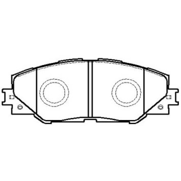 Колодки тормозные дисковые передн TOYOTA: RAV 4 III 05 - <b>HSB HP5177</b>
