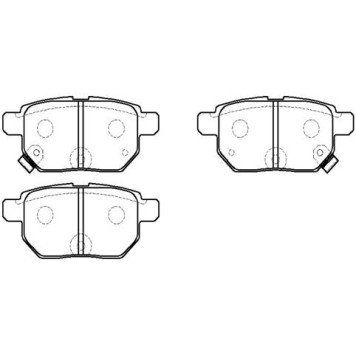 Колодки тормозные дисковые TOYOTA: COROLLA  Corol <b>HSB HP5181</b>