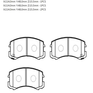 Колодки тормозные дисковые передн MITSUBISHI: LANCER VII 02-07 <b>HSB HP5183</b>-1