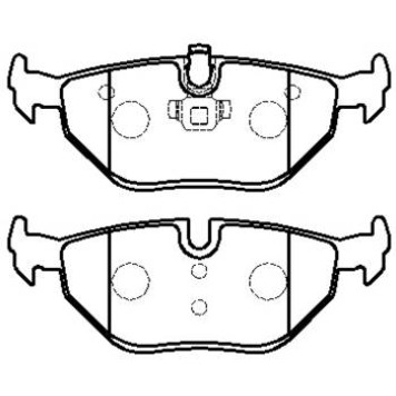 Колодки тормозные дисковые BMW: Serie 3 (E46), Z4 <b>HSB HP5184</b>