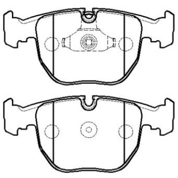 Колодки тормозные дисковые BMW 535,540 E39740 E38X5 95- передние к-т <b>HSB HP5187</b>