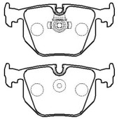 Колодки торм. ( №1 в корее) BMW 5 E60E63X-5(E53) подходит для Land Rover Range rover задние к-т <b>HSB HP5188</b>