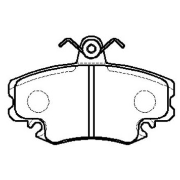Колодки тормозные дисковые передн DACIA: LOGAN 04- _ RENAULT: CLIO 90-98, MEGANE 95-02, TWINGO 93-05 <b>HSB HP5197</b>