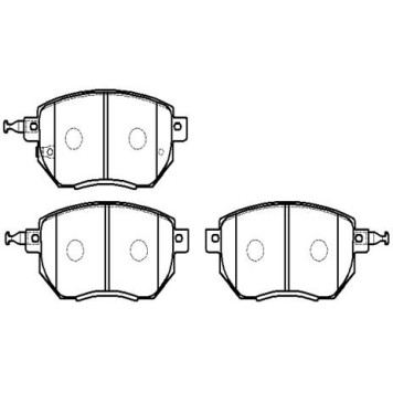 Колодки тормозные дисковые передн INFINITI: FX35 03-05, NISSAN: MURANO 03-07 <b>HSB HP5206</b>