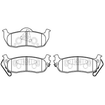 Колодки тормозные дисковые TOYOTA: ESTIMA 00-  Sienna 04- <b>HSB HP5208</b>