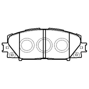 Колодки тормозные дисковые передн TOYOTA: YARIS 05- (-ABS, +ESP), ALLION 1.5 07-, BELTA 1.0, 1.5 05-, VITZ 1.0 VVTi 05- <b>HSB HP5245</b>