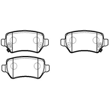 Колодки тормозные дисковые OPEL: Astra G <b>HSB HP5268</b>
