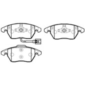 Колодки тормозные дисковые AUDA: A3 1.9TDI 03- <b>HSB HP8002</b>
