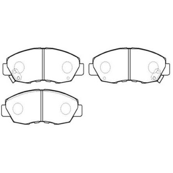 Колодки тормозные дисковые HONDA ACCORD SEDAN 98-, <b>HSB HP8151</b>