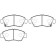 Колодки тормозные HONDA Civic (99-) передние (4шт.) <b>HSB HP8153</b>