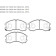 Колодки тормозные дисковые MAZDA: 626, CAPELLA 87.7- <b>HSB HP8240</b>