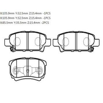 Колодки тормозные дисковые MITSUBISHI: Lancer Ralliart 05- <b>HSB HP8302</b>-1