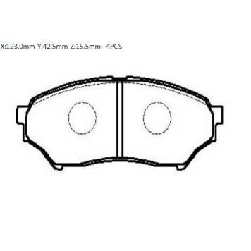 Колодки тормозные MITSUBISHI Pinin передние (4шт.) <b>HSB HP8306</b>-1