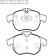 Колодки тормозные дисковые OPEL: Vectra 02.04-, Signum 03.5- _ SAAB: 9-3 Sport 02.9-03.12, 04.1- <b>HSB HP8382</b>