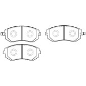 Колодки тормозные дисковые SUBARU: IMPRERA 00.8- <b>HSB HP8422</b>