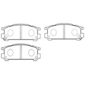 Колодки тормозные дисковые SUBARU: LEGACY 89-, IMP <b>HSB HP8430</b>