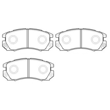 Колодки тормозные дисковые SUBARU LEGACY 90- (15 INCH), IMPREZA (GC8, GF8) 92.11- <b>HSB HP8431</b>