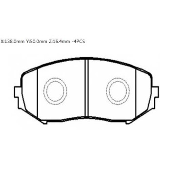 Колодки тормозные дисковые передн SUZUKI: GRAND VITARA 05- <b>HSB HP8447</b>-1