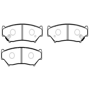 Колодки тормозные дисковые SUZUKI VITARA (5DOOR) 90.9- <b>HSB HP8451</b>