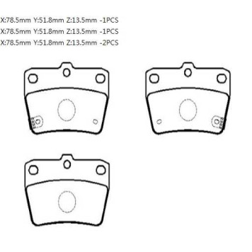 Колодки тормозные дисковые TOYOTA: RAV-4 94.5- <b>HSB HP8508</b>-1
