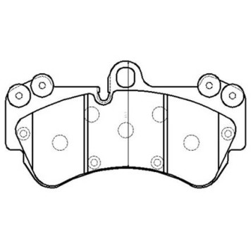 Колодки тормозные дисковые VW: Touareg (17 inch) 02.10- <b>HSB HP8544</b>