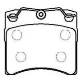 Колодки тормозные дисковые VW TRANSPORTER T-4 90- <b>HSB HP8546</b>